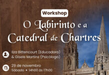 Workshop “O Labirinto e a Catedral de Chartres” – Data: 29 de novembro – Horário: 14h00 às 17h00.