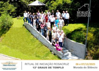 Ritual de Iniciação Rosacruz – 12º Grau de Templo – realizado de 6 e 07 de dezembro de 2026