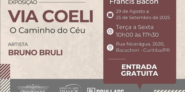 Exposição Via Coeli – O Caminho do Céu – De 29 de agosto a 25 de setembro